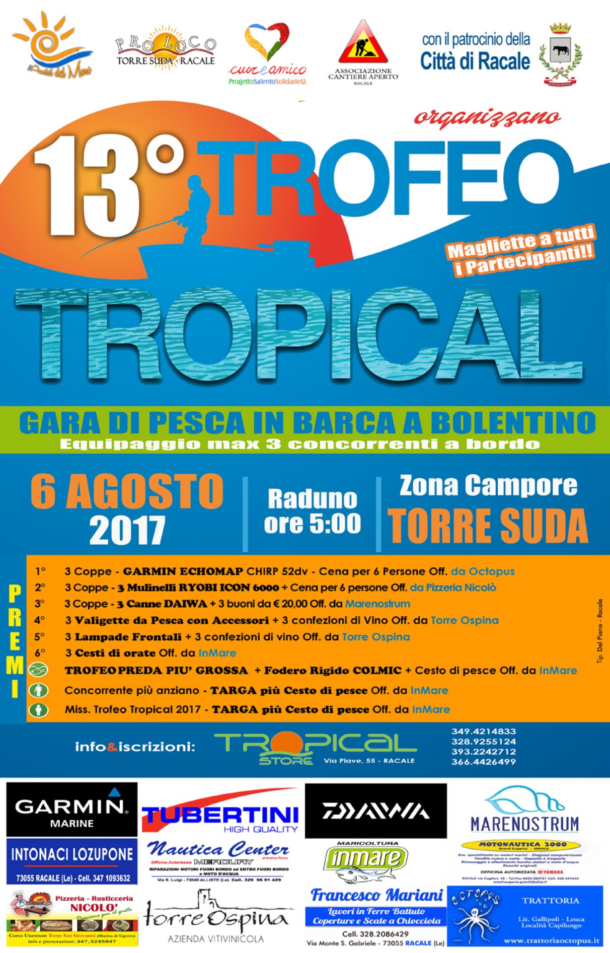 13° TROFEO TROPICAL (Gara di pesca a bolentino)