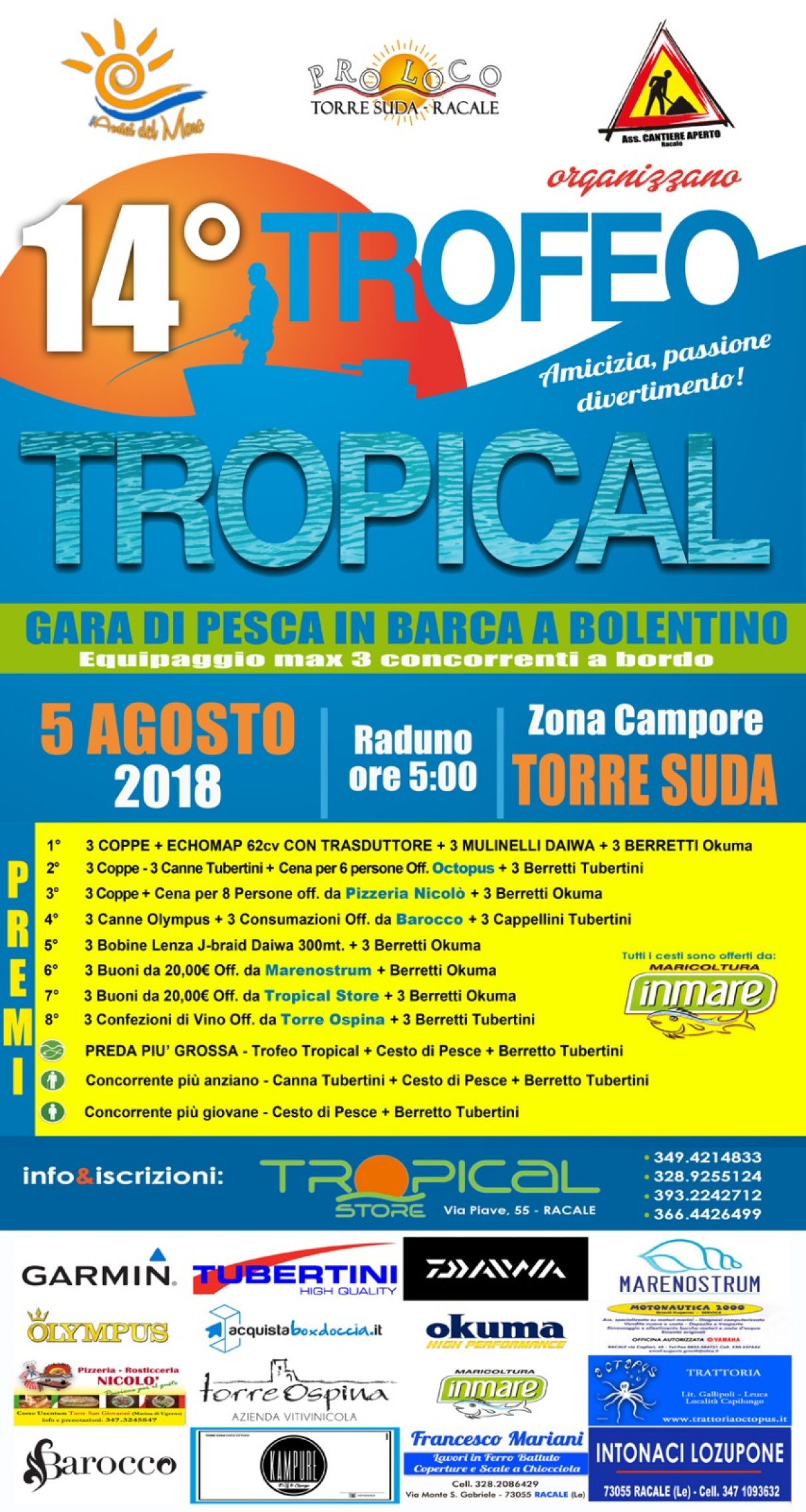14° TROFEO TROPICAL (Gara di pesca a bolentino)