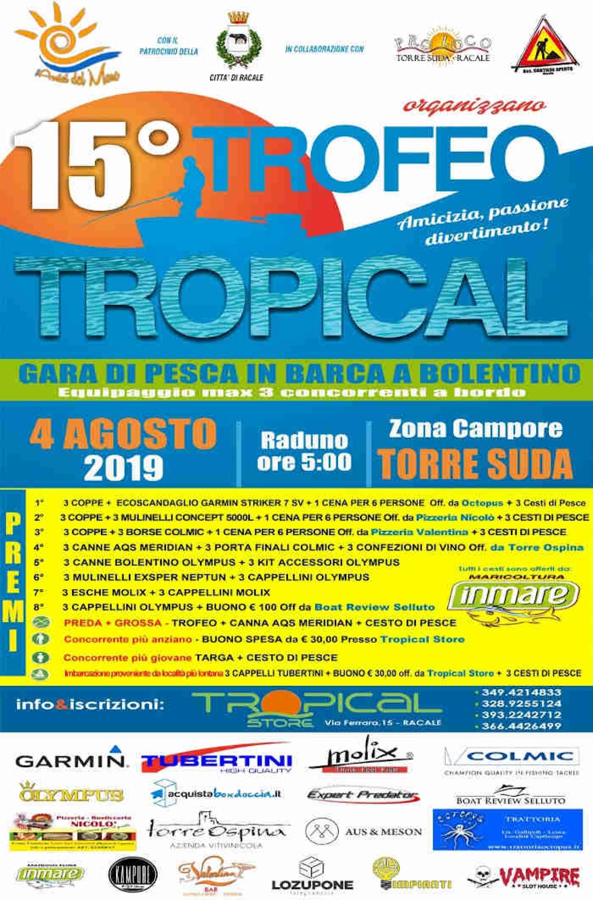 15° TROFEO TROPICAL GARA DI PESCA A BOLENTINO