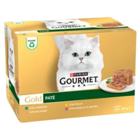 PURINA GOURMET GOLD PATE' 4 GUSTI 24X85GR