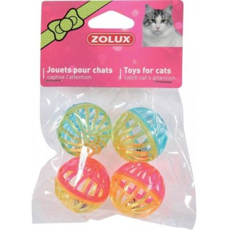 ZOLUX PALLINE 4CM SONORE 4PZ