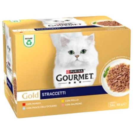 PURINA GOURMET GOLD STRACCETTI 4 GUSTI 24X85GR