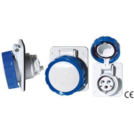 PRESA FISSA AD INCASSO 16A 200-250V