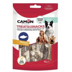CAMON SNACK OSSO RIVESTITO IN PELLE DI MERLUZZO 80GR