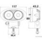 FARETTO A LED PER ROLL-BAR ORIENTABILE 60W