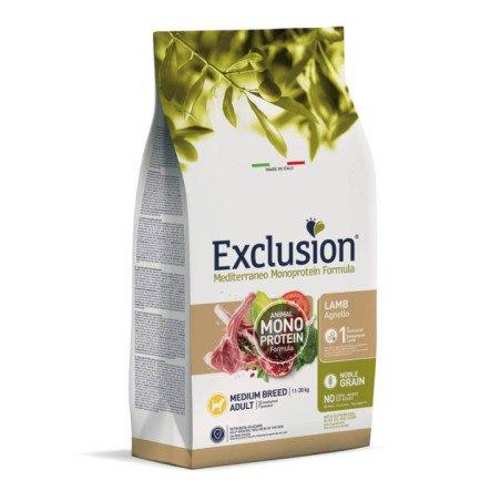 EXCLUSION MEDITERRANEO ADULT MEDIUM BREED AGNELLO