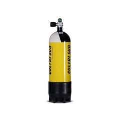 COLTRI SUB COPPIA BOMBOLE 10+10 LITRI STEEL CYLINDER DOPPIA VALVOLA