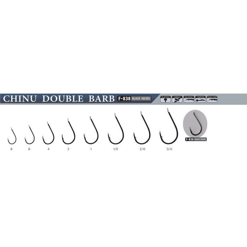 SASAME AMI F-838 CHINU DOUBLE BARB