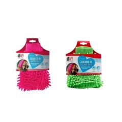 GUANTO SPAZZOLA IN MICROFIBRA PER CANI E GATTI