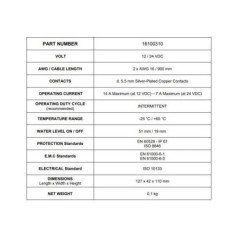 MARCO AS3 INTERRUTTORE AUTOMATICO PER POMPE DI SENTINA