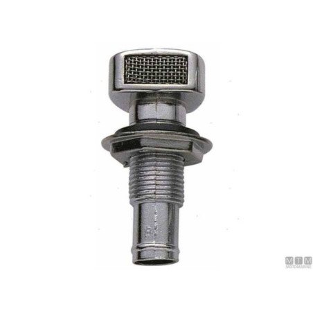 MTM SFIATO DRITTO PER SERBATOIO IN OTTONE CROMATO ø16