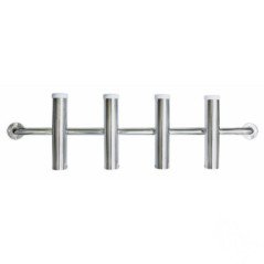 TREM PORTACANNE A PARETE 4 POSTI IN ACCIAIO INOX