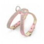 CAMON PETTORINA IN PELLE CON STRASS ROSA