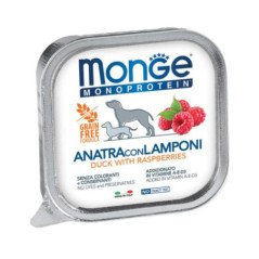 MONGE MONOPROTEIN PATE' ANATRA CON LAMPONI 150GR