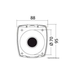 OSCULATI BOX E COPERCHIO NEW EDGE FORO POSTERIORE