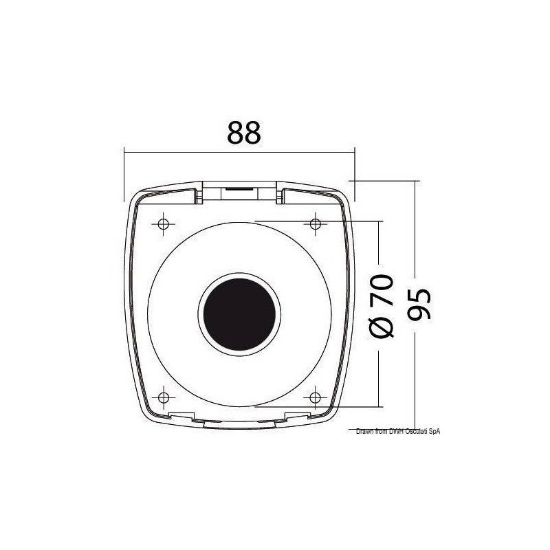 OSCULATI BOX E COPERCHIO NEW EDGE FORO POSTERIORE