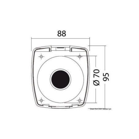 OSCULATI BOX E COPERCHIO NEW EDGE FORO POSTERIORE