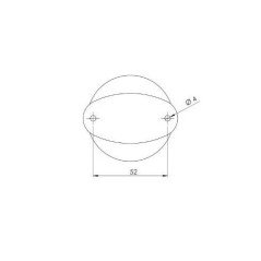 TREM FANALE DI VIA 360° CON BASETTA IN ACCIAIO INOX
