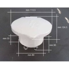 OSCULATI STACCA BATTERIA HEAVY DUTY BIANCO