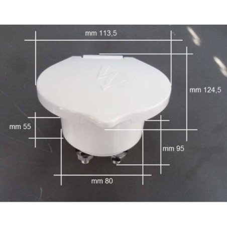 OSCULATI STACCA BATTERIA HEAVY DUTY BIANCO