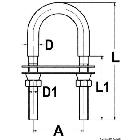 OSCULATI CAVALLOTTO CON DADO SICUREZZA INOX