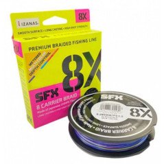 SUFIX X8 TRECCIATO 300MT MULTICOLOR