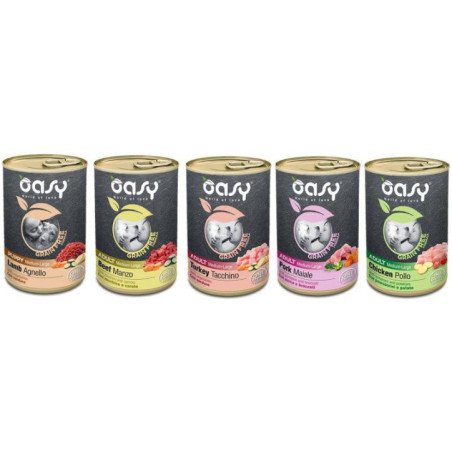 OASY UMIDO GRAIN FREE CANE MEDIA GRANDE TAGLIA 400GR