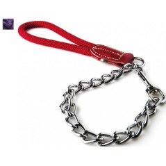 LEOPET GUINZAGLIO CATENA CON MANIGLIA IMBOTTINA
