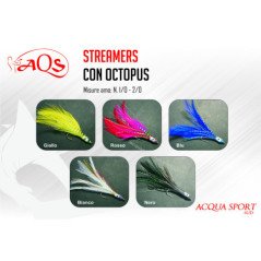 AQS STREAMERS PIUMETTA CON OCTOPUS E AMO INOX