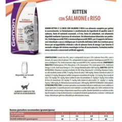 GEMON GATTO KITTEN SALMONE E RISO