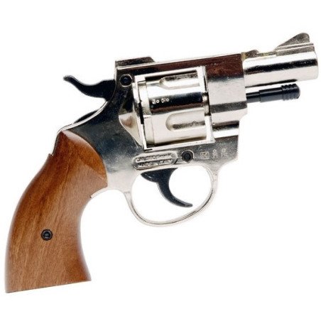 BRUNI REPLICA REVOLVER OLYMPIC CAL.380 NIKELATA PISTOLA A SALVE