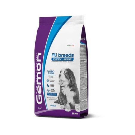 GEMON DOG ALL BREEDS PUPPY JUNIOR TONNO E RISO