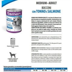 GEMON CANE LATTINA TONNO E SALMONE 415GR