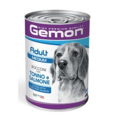GEMON CANE LATTINA TONNO E SALMONE 415GR