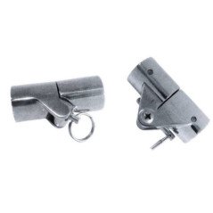 GFN SNODO DOPPIO CON BLOCCO A 90° IN ACCIAIO INOX AISI 316