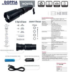 CFG TORCIA DOPPIA ALIMENTAZIONE 600 LUMEN 5W