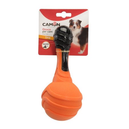 CAMON GIOCO PER CANI MANUBRIO CON PALLA IN TPR 20CM