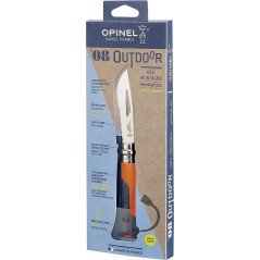 OPINEL COLTELLO OUTDOOR N°8 CON FISCHIETTO ORANGE