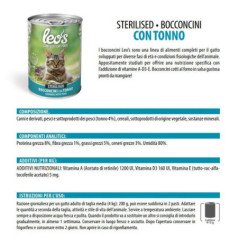 LEO'S TACCHINO STERILIZZATO LATTINE BOCCONCINI PER GATTI 415GR