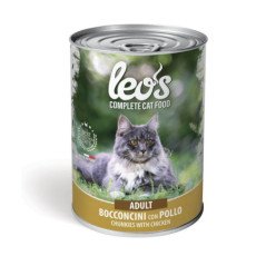 LEO'S TACCHINO STERILIZZATO LATTINE BOCCONCINI PER GATTI 415GR