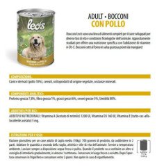 LEO'S MANZO E ORTAGGI LATTINA BOCCONI CANE 415GR