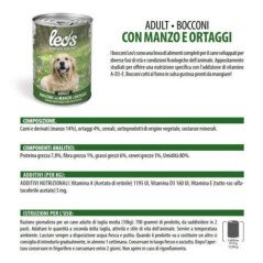 LEO'S MANZO E ORTAGGI LATTINA BOCCONI CANE 415GR