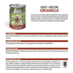 LEO'S MANZO E ORTAGGI LATTINA BOCCONI CANE 415GR