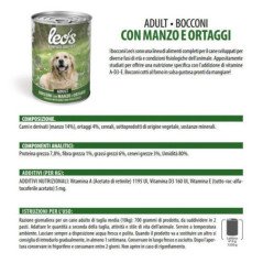 LEO'S MANZO E ORTAGGI LATTINA BOCCONI CANE 415GR