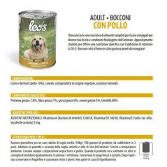 LEO'S SELVAGGINA LATTINE BOCCONI PER CANI 415GR