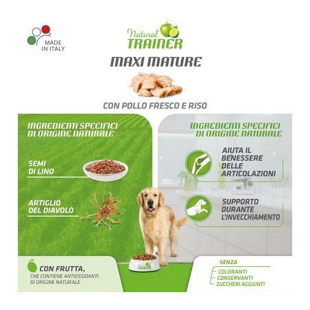 NATURAL TRAINER MATURE MAXI AL POLLO 12KG