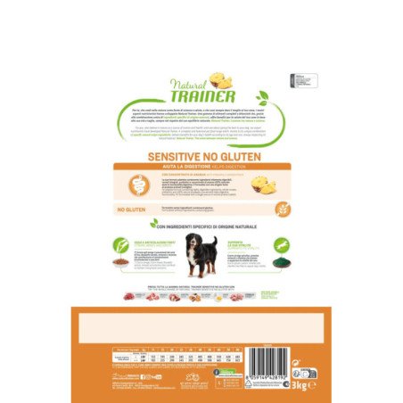 NATURAL TRAINER SENSITIVE ADULT MAXI CON CONIGLIO E CEREALI