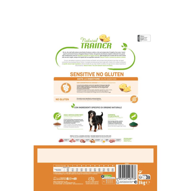 NATURAL TRAINER SENSITIVE ADULT MAXI CON UOVO E CEREALI