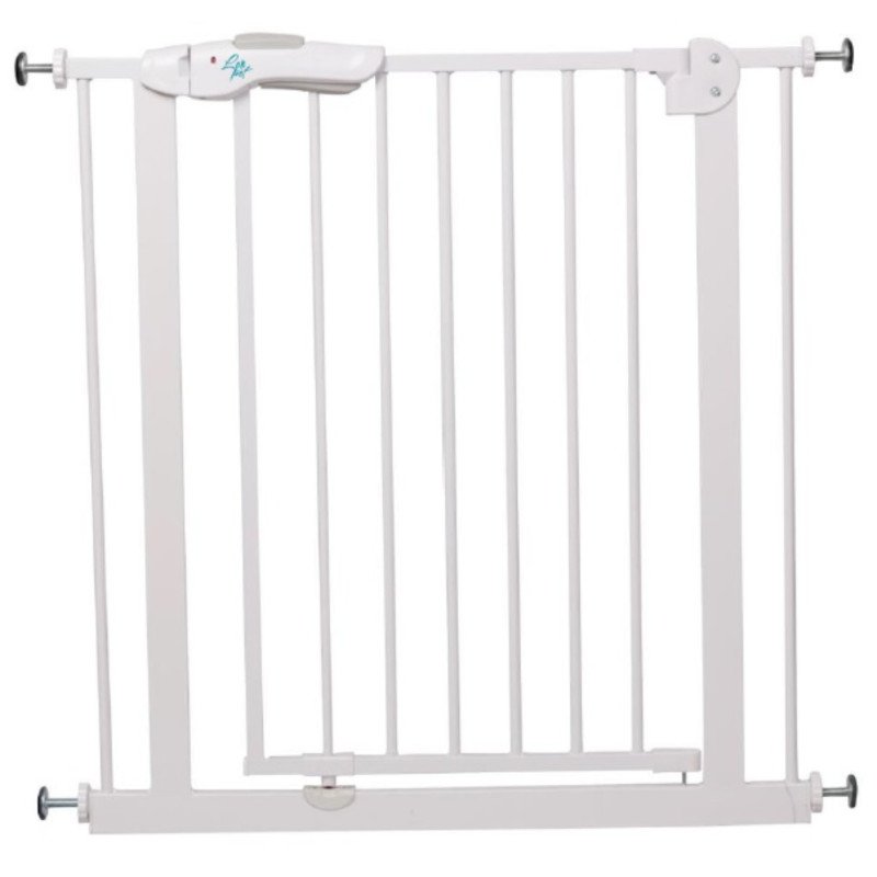 LEOPET CANCELLO SICUREZZA BIANCO CON ESTENZIONI 110X79 CM