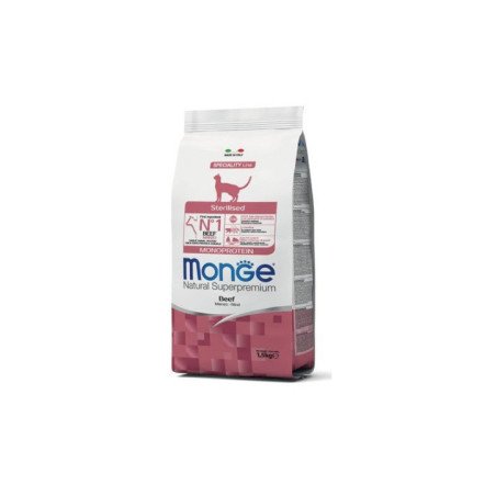 MONGE CROCCANTINI GATTO STERILIZZATO MANZO 1.5KG
